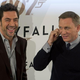Javier Bardem and Daniel Craig, the former presumably envisioning his future birthday surprise.